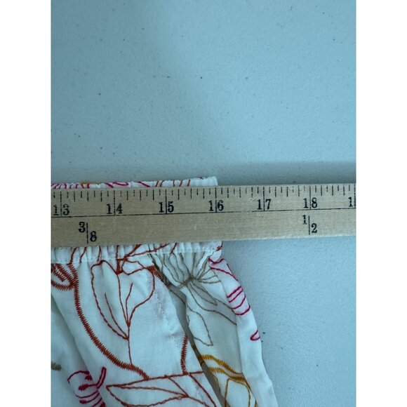 C&C California floral‎ embroidered lagen look beach gauzy pants sz L - Picture 4 of 8